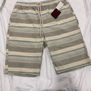 NWT Brooklyn Cloth Beige and Blue Casual Shorts